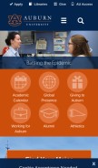 How auburn.edu looks like on a mobile device such as an iPhone.