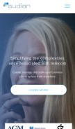 How audian.com looks like on a mobile device such as an iPhone.