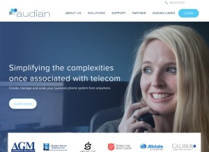 How audian.com looks like on a tablet such as an iPad.
