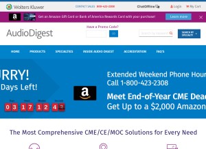 How audio-digest.org looks like on a tablet such as an iPad.