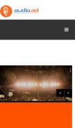 How audio.ad looks like on a mobile device such as an iPhone.