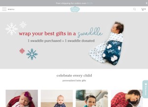 How audreyandbear.com looks like on a tablet such as an iPad.