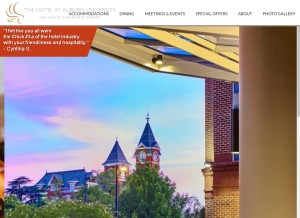 How auhcc.com looks like on a tablet such as an iPad.