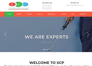 How auhpestcontrol.com looks like on a tablet such as an iPad.