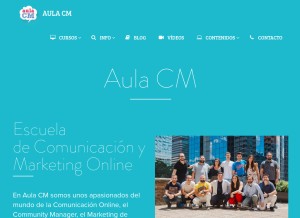 How aulacm.com looks like on a tablet such as an iPad.