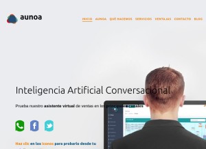 How aunoa.ai looks like on a tablet such as an iPad.