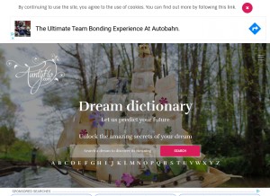 How auntyflo.com looks like on a tablet such as an iPad.