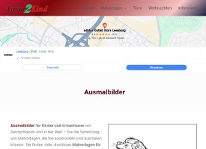 How ausm2kind.com looks like on a tablet such as an iPad.