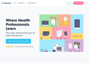 How ausmed.com looks like on a tablet such as an iPad.