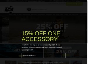 How austinkayak.com looks like on a tablet such as an iPad.