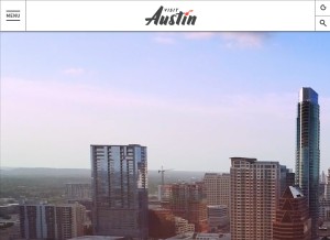 How austintexas.org looks like on a tablet such as an iPad.