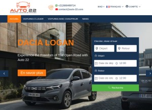 How auto-22.com looks like on a tablet such as an iPad.