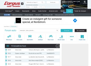 How auto-evasion.com looks like on a tablet such as an iPad.
