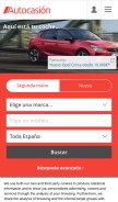 How autocasion.com looks like on a mobile device such as an iPhone.
