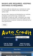How autocreditofaustin.com looks like on a mobile device such as an iPhone.
