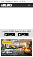 How autodaily.vn looks like on a mobile device such as an iPhone.