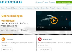 How autodata.nl looks like on a tablet such as an iPad.