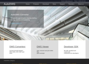 How autodwg.com looks like on a tablet such as an iPad.