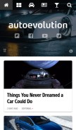 How autoevolution.com looks like on a mobile device such as an iPhone.