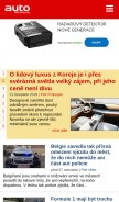 How autoforum.cz looks like on a mobile device such as an iPhone.
