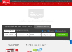 How autohebdo.net looks like on a tablet such as an iPad.