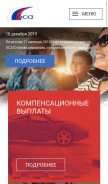 How autoins.ru looks like on a mobile device such as an iPhone.