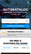 How autokatalog.pl looks like on a mobile device such as an iPhone.