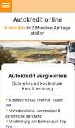 How autokredit-experte.de looks like on a mobile device such as an iPhone.