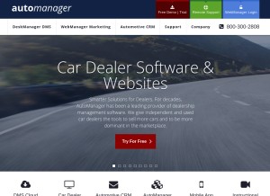 How automanager.com looks like on a tablet such as an iPad.