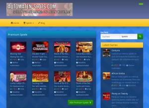 How automaten-slots.com looks like on a tablet such as an iPad.