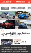 How automobile-magazine.fr looks like on a mobile device such as an iPhone.
