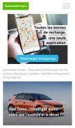 How automobile-propre.com looks like on a mobile device such as an iPhone.