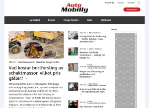 How automobilly.com looks like on a tablet such as an iPad.