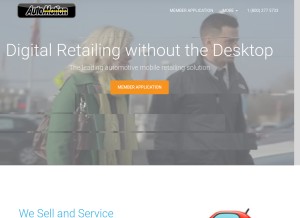 How automotiontv.com looks like on a tablet such as an iPad.