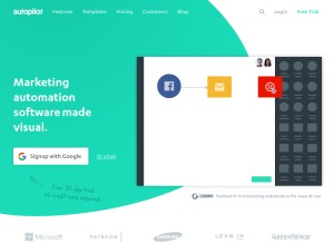 How autopilotmail.io looks like on a tablet such as an iPad.