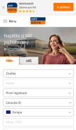 How autoscout24.cz looks like on a mobile device such as an iPhone.