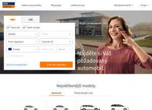 How autoscout24.cz looks like on a tablet such as an iPad.