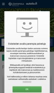 How autotie.fi looks like on a mobile device such as an iPhone.