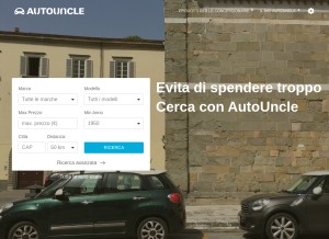 How autouncle.it looks like on a tablet such as an iPad.