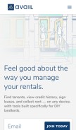 How avail.co looks like on a mobile device such as an iPhone.