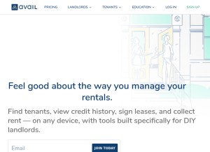 How avail.co looks like on a tablet such as an iPad.