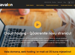 How avalon.hr looks like on a tablet such as an iPad.