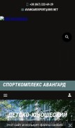 How avangardsport.com looks like on a mobile device such as an iPhone.