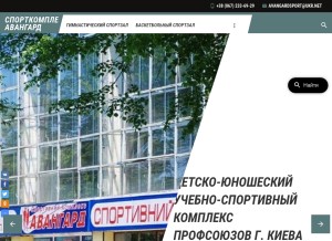 How avangardsport.com looks like on a tablet such as an iPad.