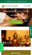 How avanikaayurvedic.com looks like on a mobile device such as an iPhone.