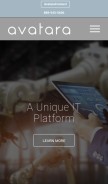 How avatara-llc.com looks like on a mobile device such as an iPhone.