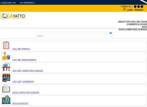 How avatto.com looks like on a tablet such as an iPad.
