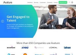 How avature.net looks like on a tablet such as an iPad.