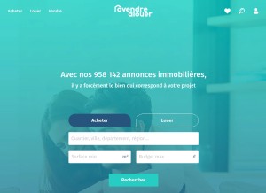 How avendrealouer.fr looks like on a tablet such as an iPad.
