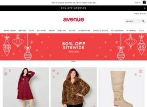How avenue.com looks like on a tablet such as an iPad.